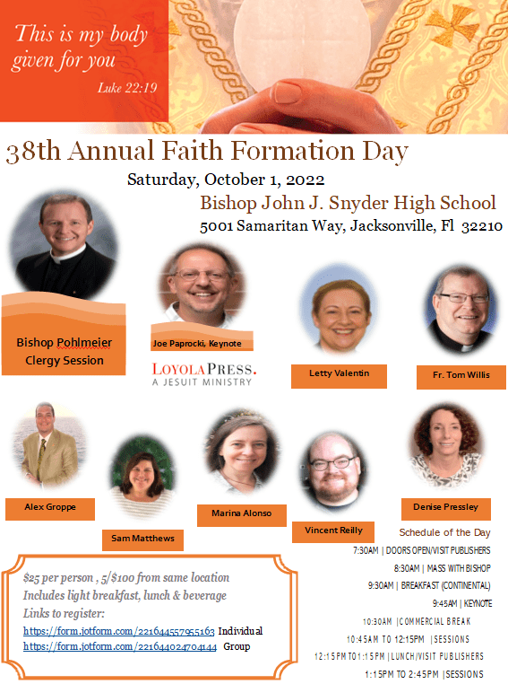 38th Annual Faith Formation Day